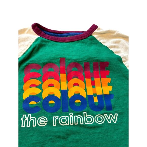 Little Bird By Jools Colour The Rainbow L/S Raglan 7-8 Years - Picture 2 of 9